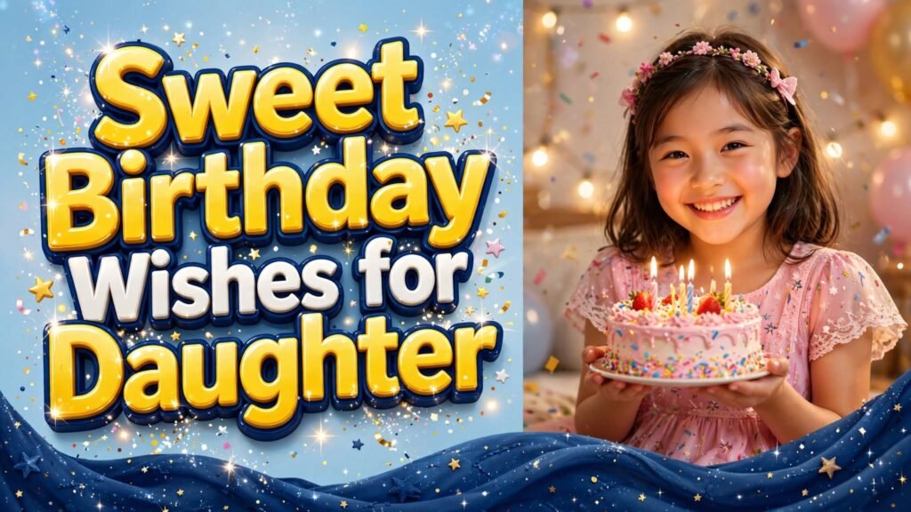 Sweet Birthday Wishes for Daughter