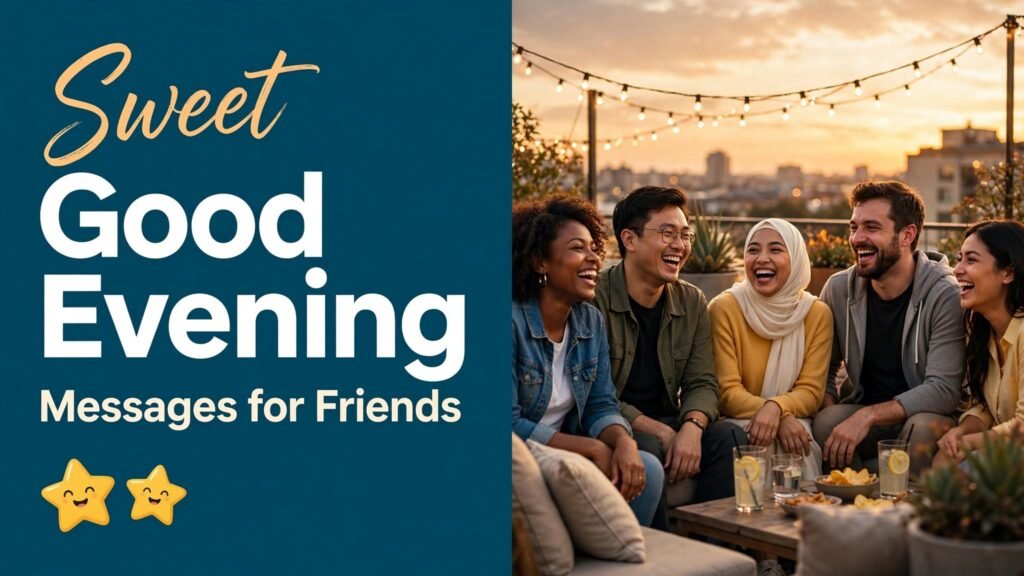 Sweet Good Evening Messages for Friends