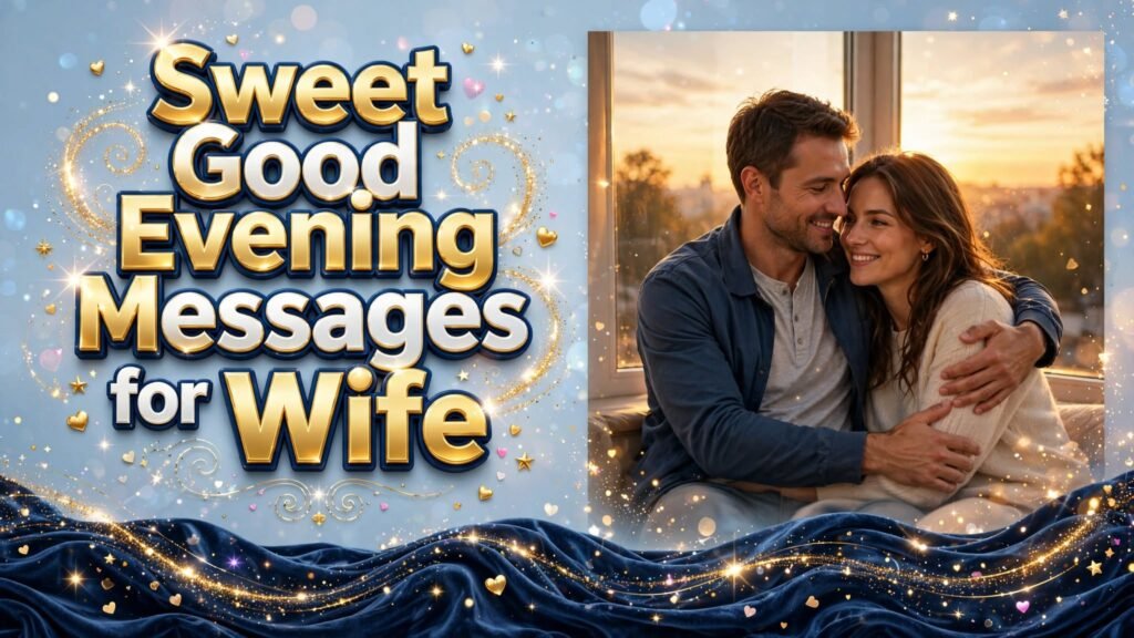 Sweet Good Evening Messages for Wife (Seo)
