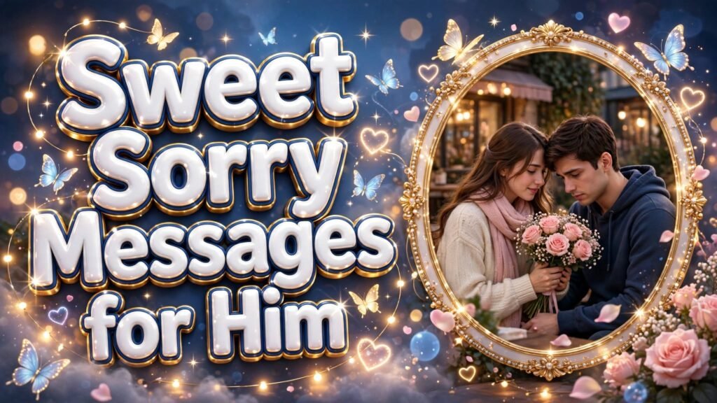 Sweet Sorry Messages for Him (Seo)
