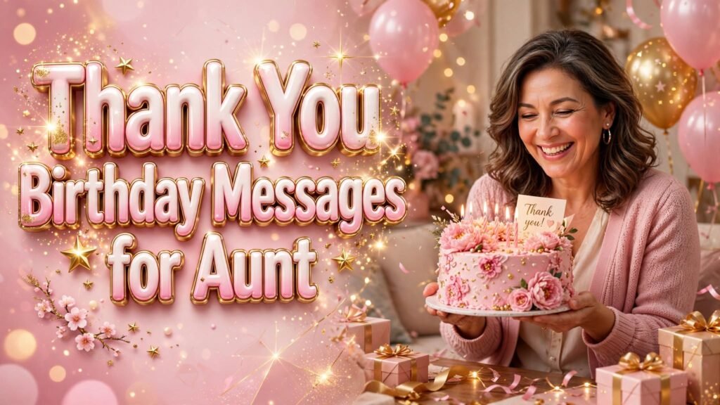 Thank You Birthday Messages for Aunt (Seo)