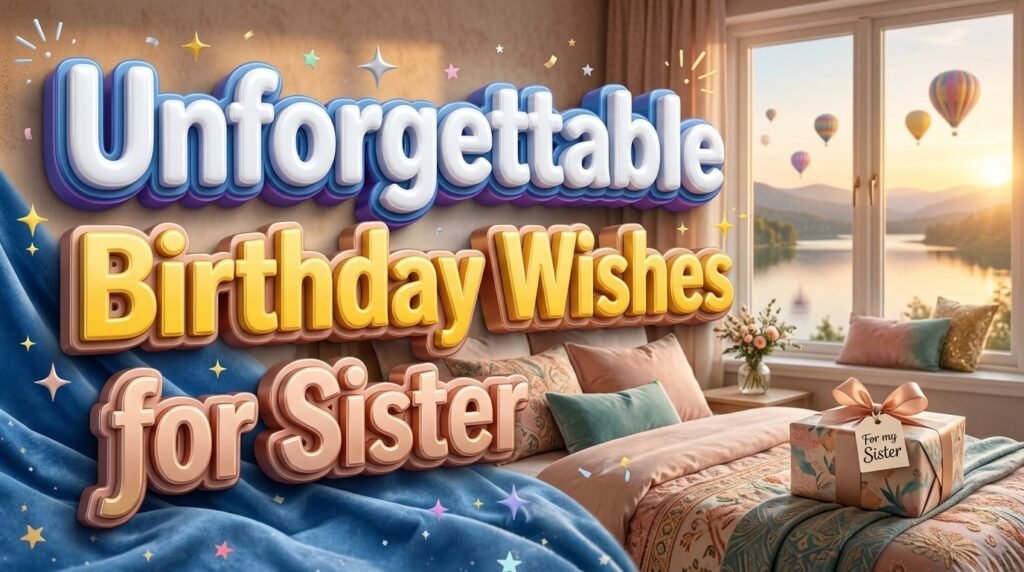 Unforgettable Birthday Wishes for Sister