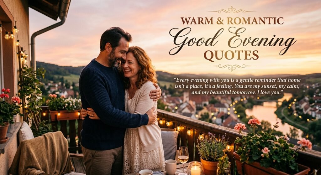 Warm & Romantic Good Evening Quotes