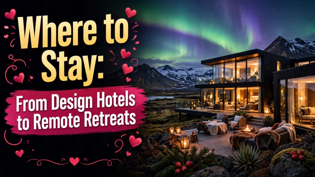 Where to Stay From Design Hotels to Remote Retreats