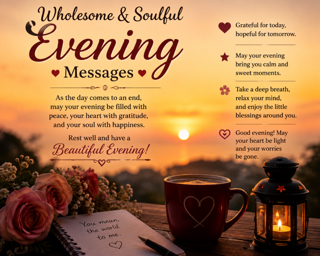Wholesome & Soulful Evening Messages