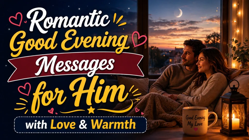 Romantic Good Evening Messages for Him