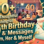 100+ Funny, Thoughtful & Meaningful 40th Birthday Messages for Him, Her & Myself