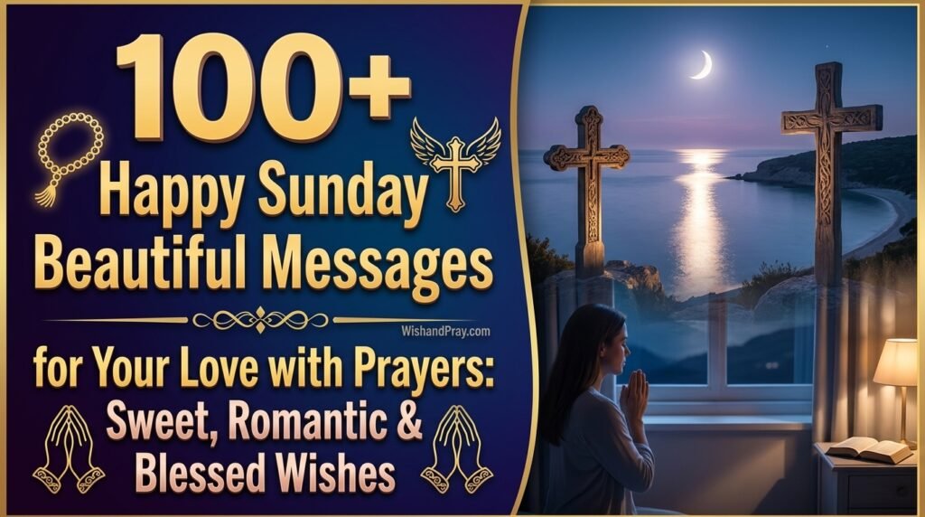 100+ Happy Sunday Beautiful Messages for Your Love with Prayers Sweet, Romantic & Blessed Wishes