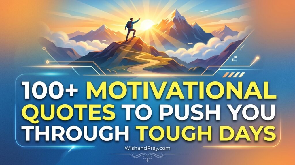 100+ Motivational Quotes to Push You Through Tough Days