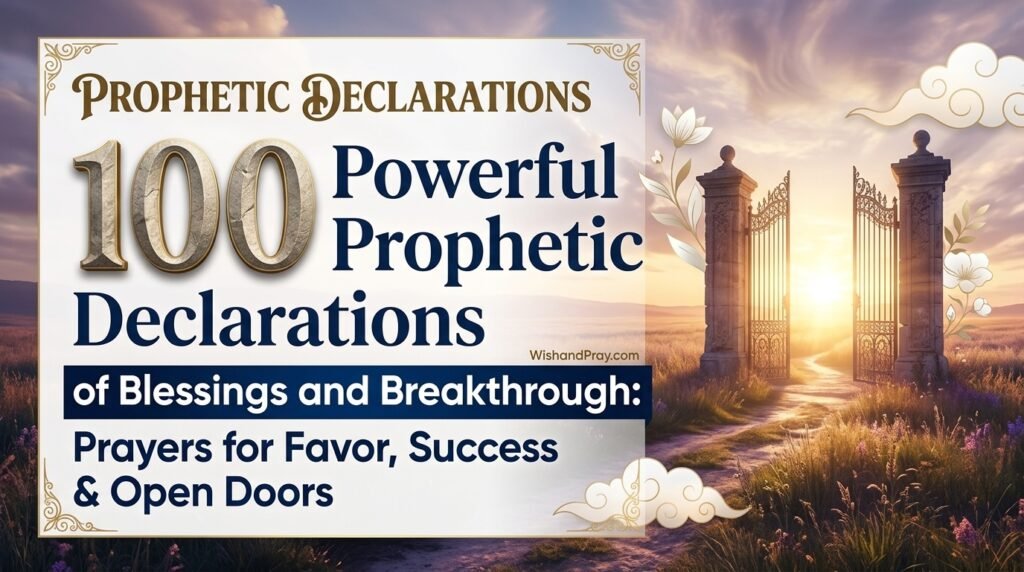 100 Powerful Prophetic Declarations of Blessings and Breakthrough Prayers for Favor, Success & Open Doors