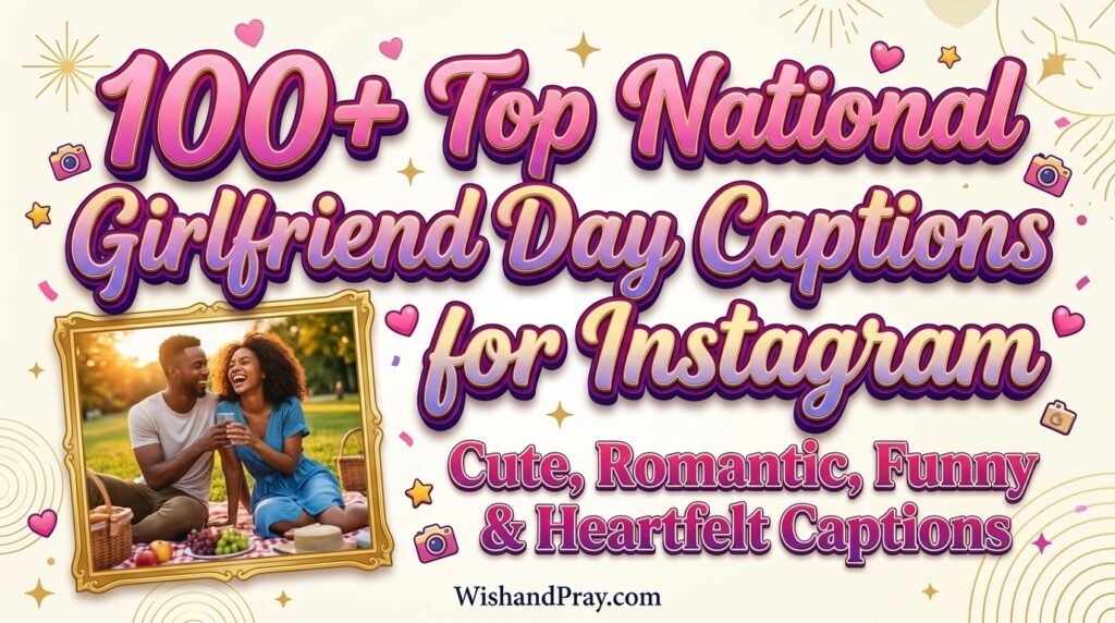 100+ Top National Girlfriend Day Captions for Instagram Cute, Romantic, Funny & Heartfelt Captions
