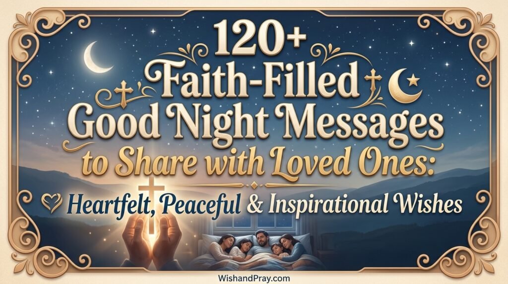 120+ Faith-Filled Good Night Messages to Share with Loved Ones Heartfelt, Peaceful & Inspirational Wishes