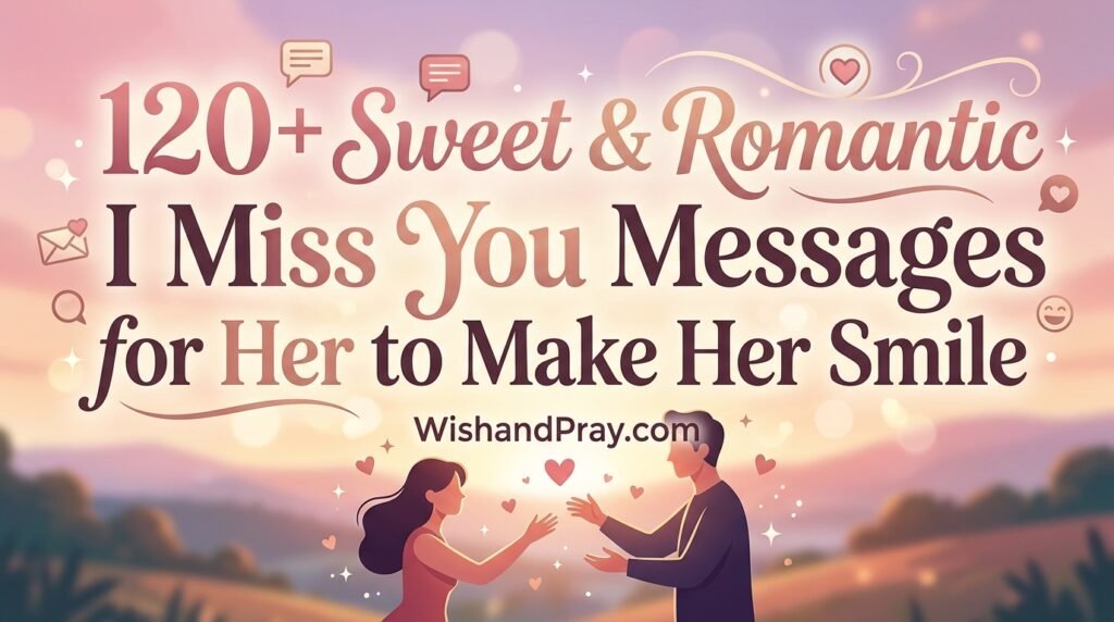 120+ Sweet & Romantic I Miss You Messages for Her to Make Her Smile