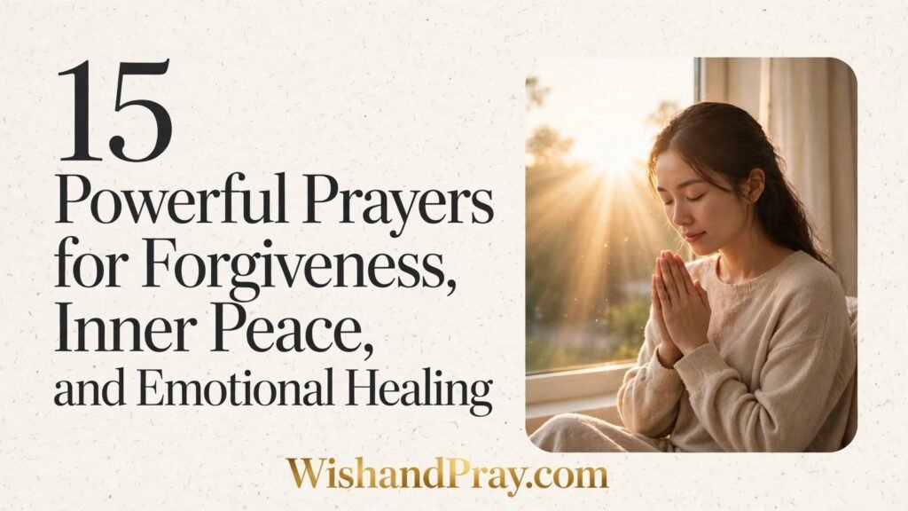 15 Powerful Prayers for Forgiveness, Inner Peace, and Emotional Healing
