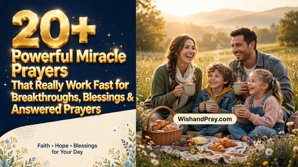 20 Powerful Miracle Prayers That Really Work Fast for Breakthroughs, Blessings & Answered Prayers