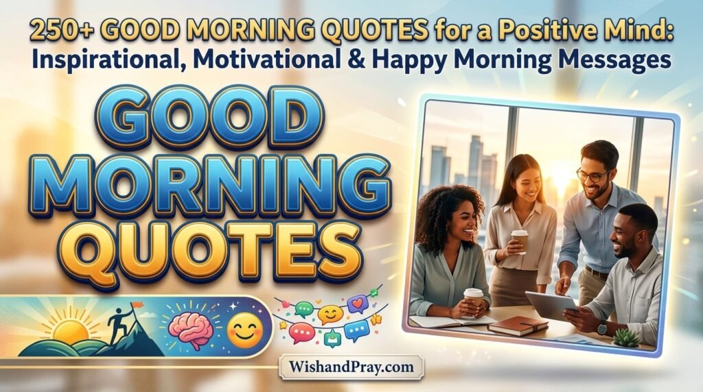 250+ Good Morning Quotes for a Positive Mind Inspirational, Motivational & Happy Morning Messages