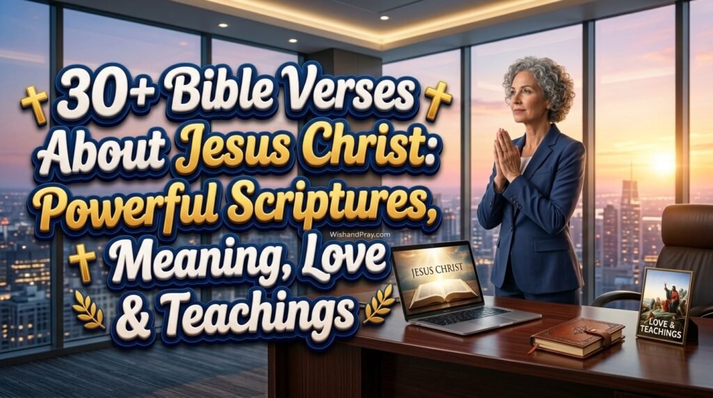 30+ Bible Verses About Jesus Christ Powerful Scriptures, Meaning, Love & Teachings  