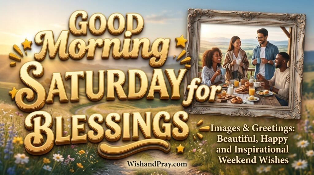 80+ Good Morning Saturday Blessings, Images & Greetings Beautiful, Happy and Inspirational Weekend Wishes