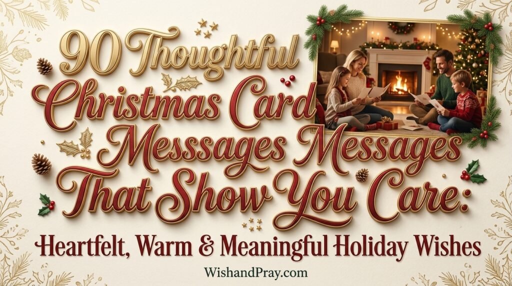 90 Thoughtful Christmas Card Messages That Show You Care: Heartfelt, Warm & Meaningful Holiday Wishes