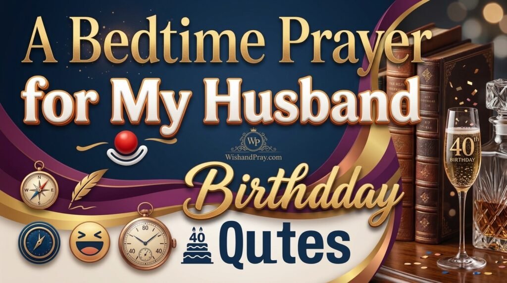 A Bedtime Prayer for My Husband