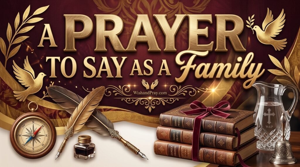 A Prayer to Say as a Family