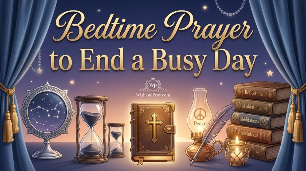 Bedtime Prayer to End a Busy Day