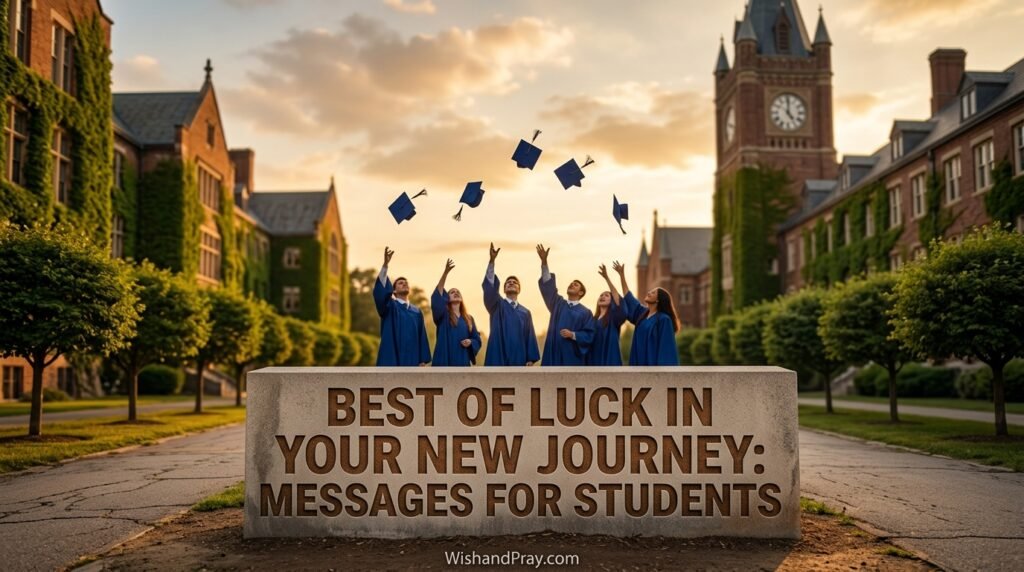 Best of Luck in Your New Journey Messages for Students
