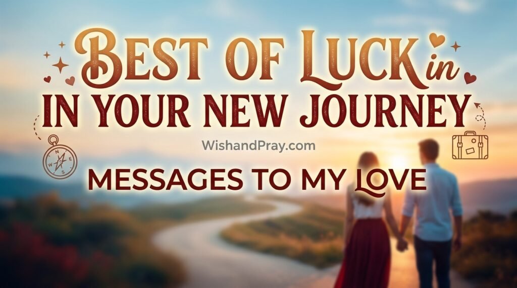 Best of Luck in Your New Journey Messages to My Love