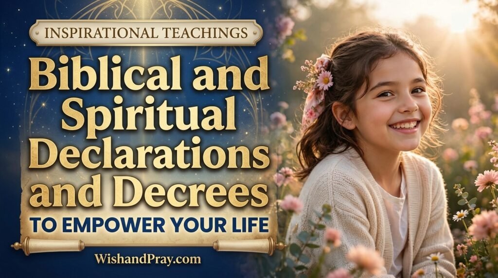 Biblical and Spiritual Declarations and Decrees