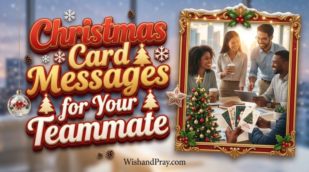 Christmas Card Messages for Your Teammate