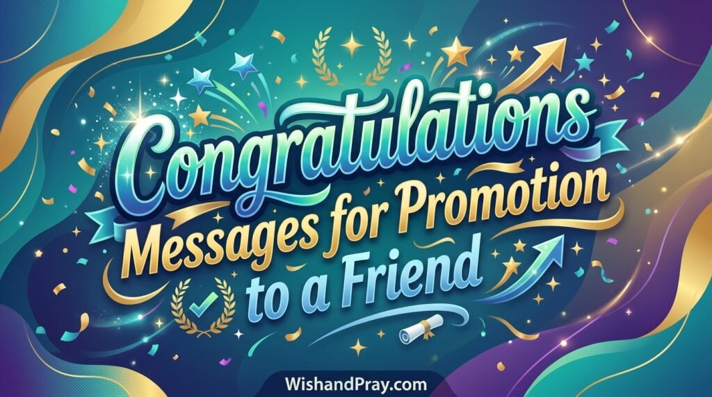 Congratulations Messages for Promotion to a Friend