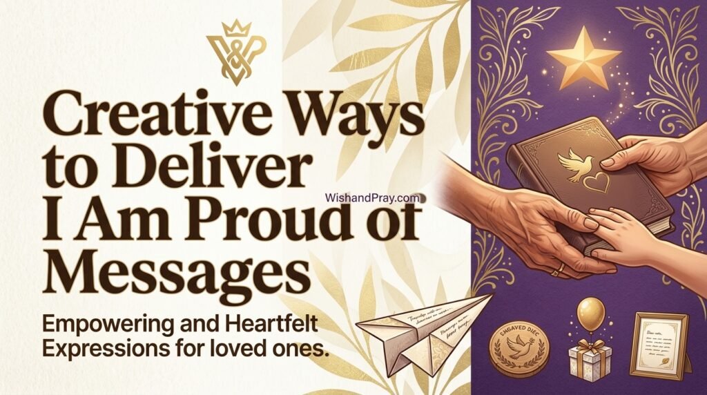 Creative Ways to Deliver I Am Proud of You Messages