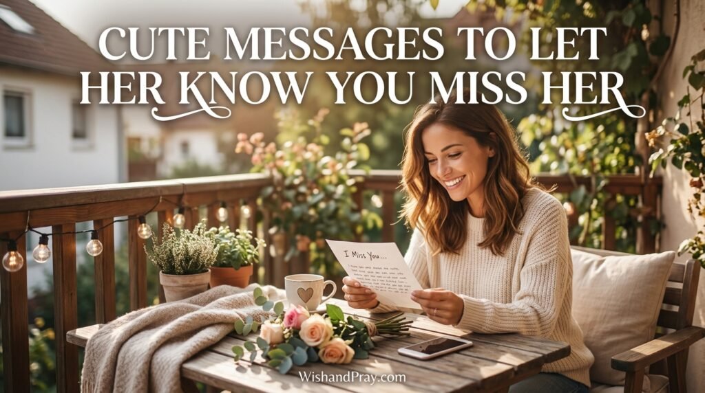Cute Messages to Let Her Know You Miss Her