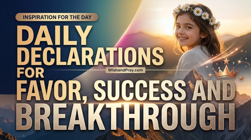 Daily Declarations for Favor, Success and Breakthrough