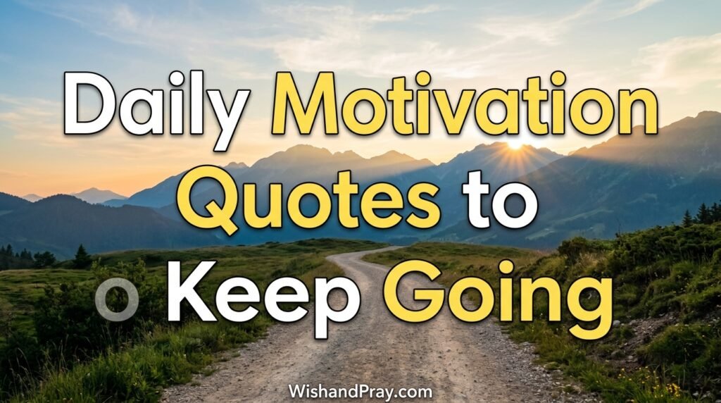 Daily Motivation Quotes to Keep Going
