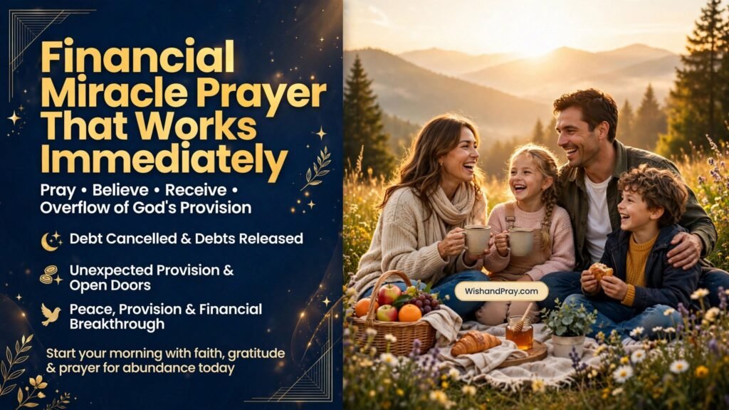 Financial Miracle Prayer That Works Immediately