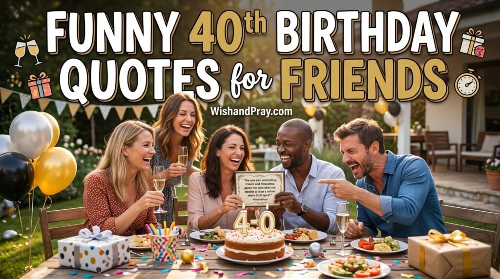 Funny 40th Birthday Quotes for Friends