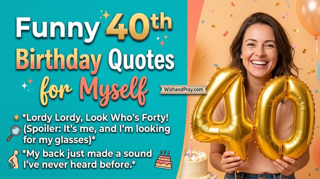 Funny 40th Birthday Quotes for Myself