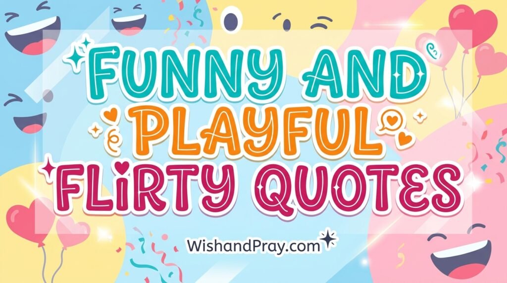 Funny and Playful Flirty Quotes