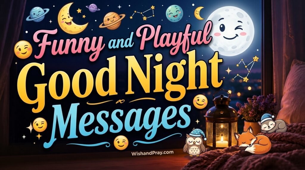 Funny and Playful Good Night Messages