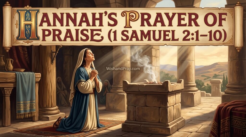 Hannah's Prayer of Praise (1 Samuel 21–10)
