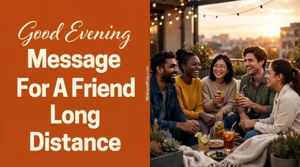 Good Evening Message For A Friend Long Distance