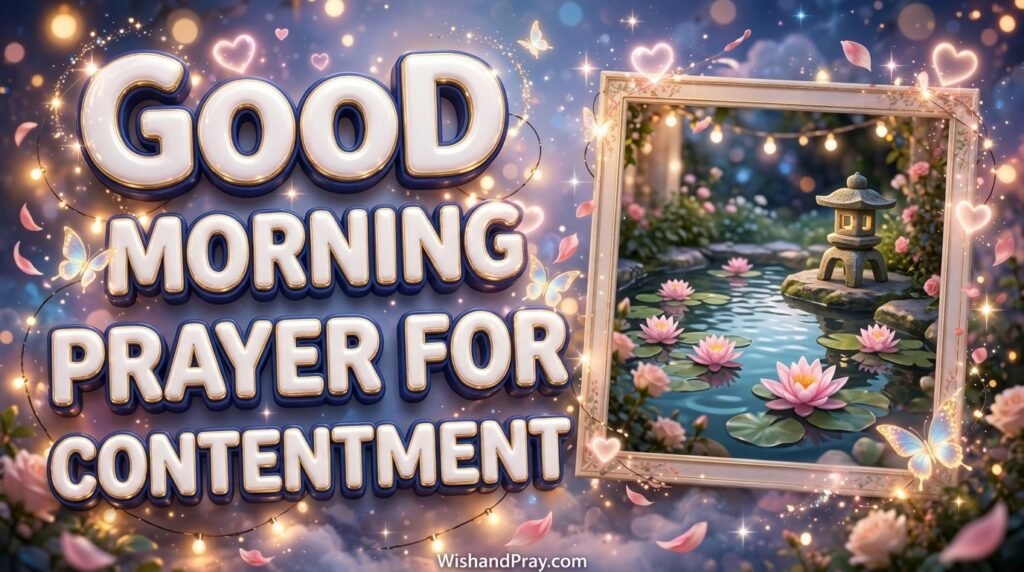 Good Morning Prayer for Contentment