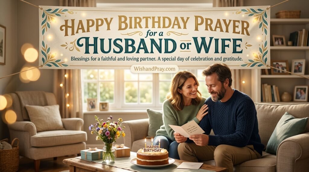 Happy Birthday Prayer for a Husband or Wife