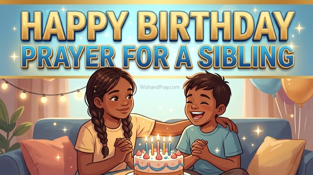 Happy Birthday Prayer for a Sibling