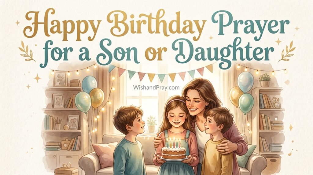 Happy Birthday Prayer for a Son or Daughter