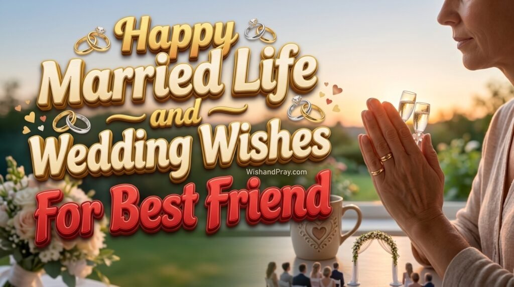 Happy Married Life and Wedding Wishes For Best Friend