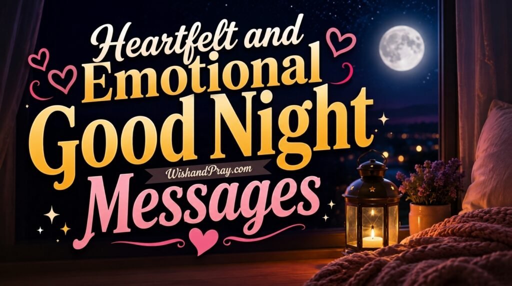 Heartfelt and Emotional Good Night Messages
