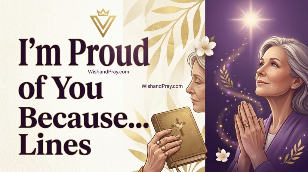 I’m Proud of You Because… Lines