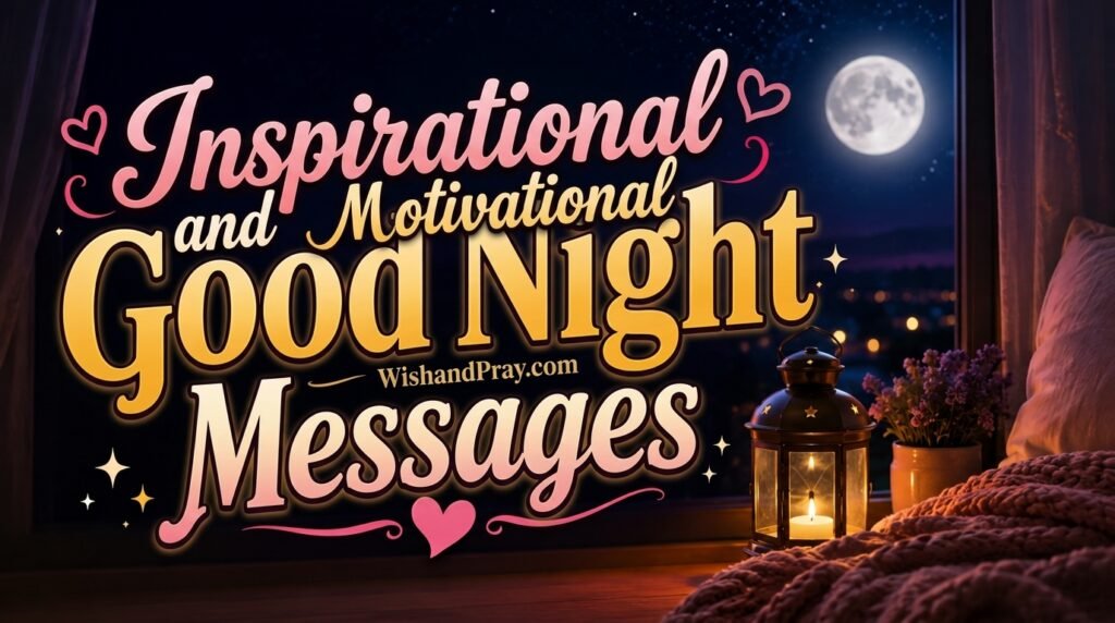 Inspirational and Motivational Good Night Messages
